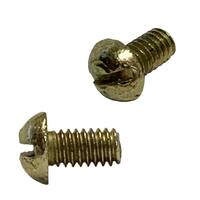 #8-32 x 5/16" Round Head, Slotted, Machine Screw, Coarse, Zinc Yellow